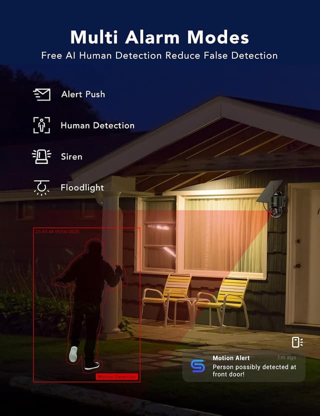 Thumbnail 5 de FAMVIVA 2K Solar PTZ Camera