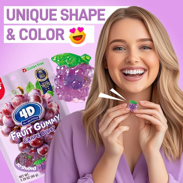 Thumbnail 5 de AMOS 4D Fruchtgummis Mix 3×65 g