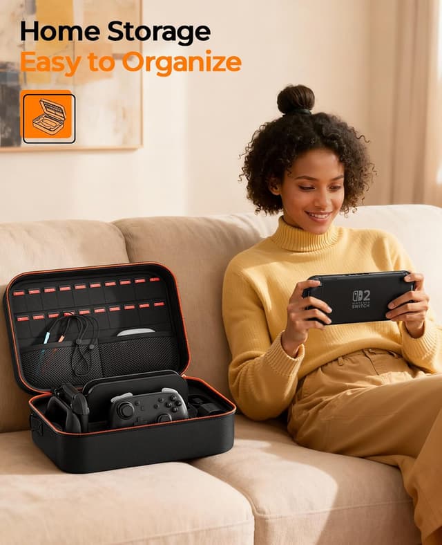 Thumbnail 4 de COOWPS Switch 2 2025 Travel Case 20-slot