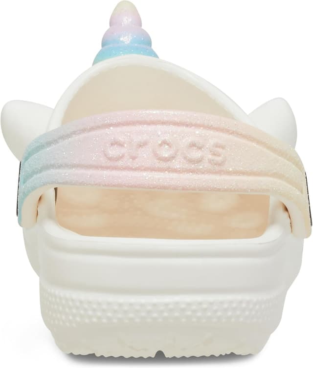 Detalle 2 de Crocs Unisex Kids Classic Rainbow Unicorn Clog with pivoting heel straps