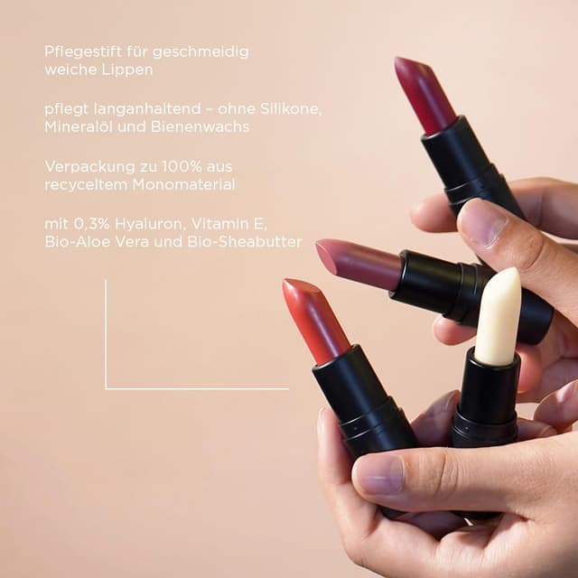 Detalle 2 de JUNGLÜCK Hyaluron Lippenbalsam Rosenholz 0,3% Hyaluron