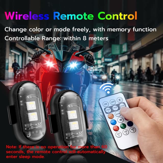 Thumbnail 1 de Mcbazel 4PCS LED Car Strobe Lights 110mAh