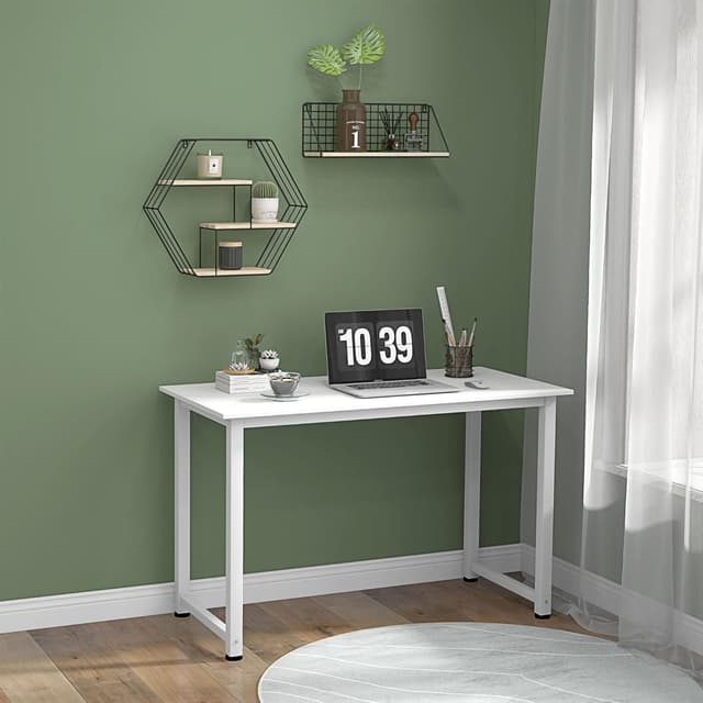 Thumbnail 6 de Table multifonction HOMCOM pour ordinateur, plateau XXL en blanc (120 x 60 x 76 cm)