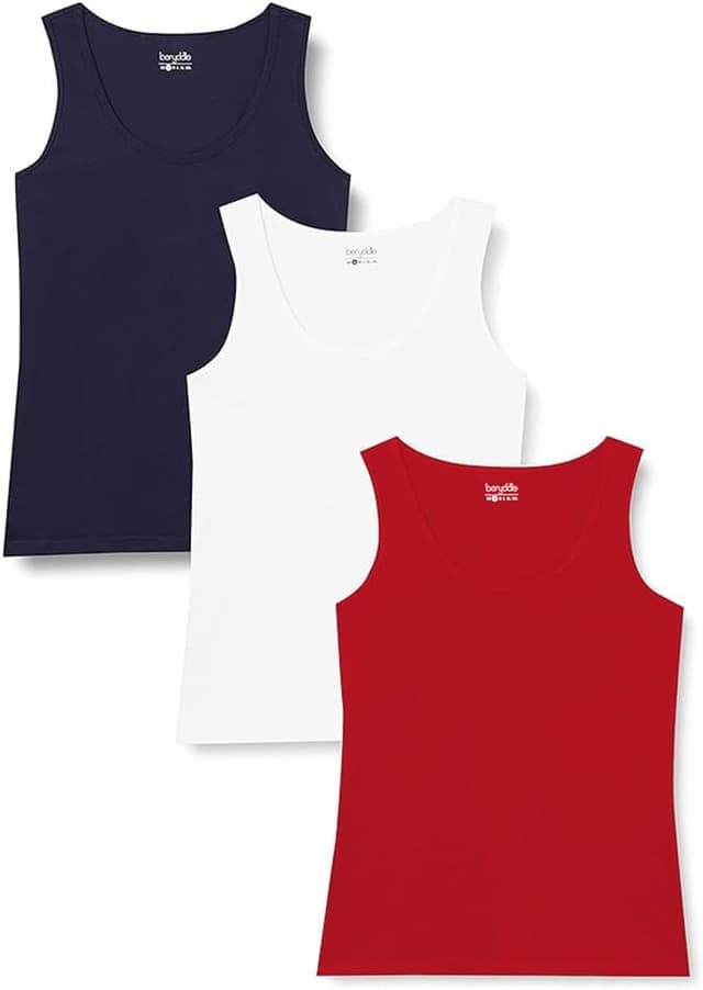 Detalle de berydale Bd161 Canottiera Donna Pacco da 3