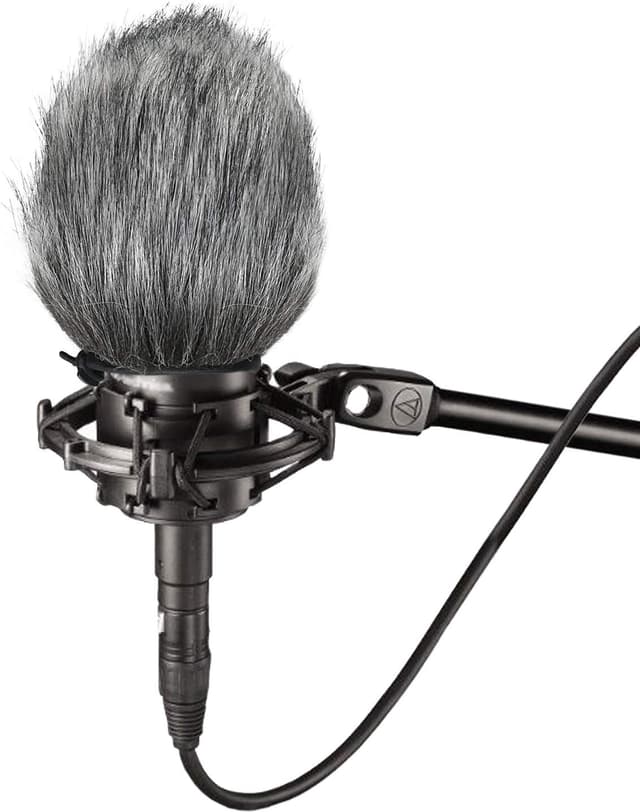 Detalle de SUNMON Pelziger Windschutzscheiben-Muff für Mikrofone (passend u. a. AT2020/AT2020USB+/AT2035/AT2050/AT4040)