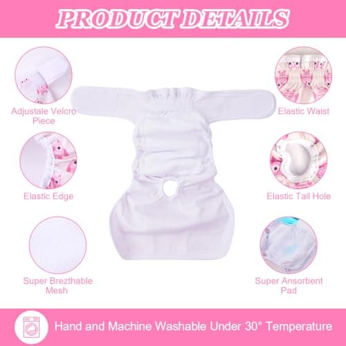 Thumbnail 3 de Aomig Pannolini Lavabili per Cani Femmina S