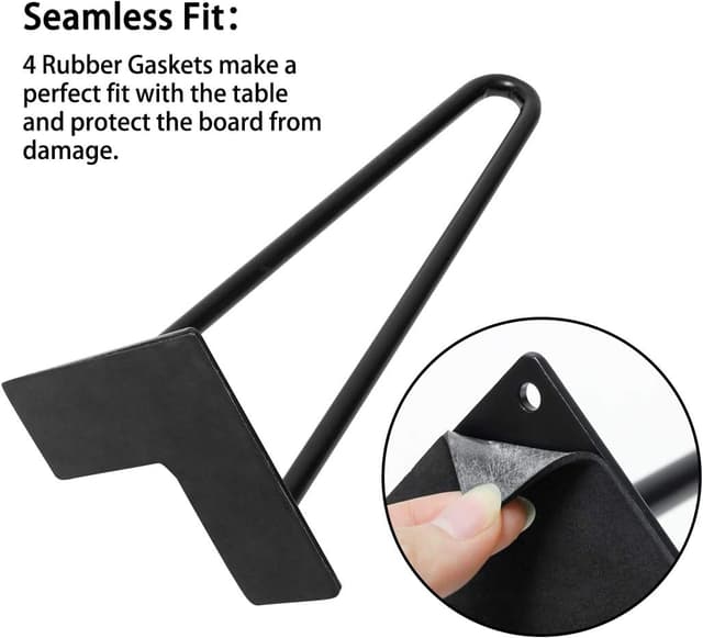 Detalle de 12 inch hairpin table legs, 4 pack