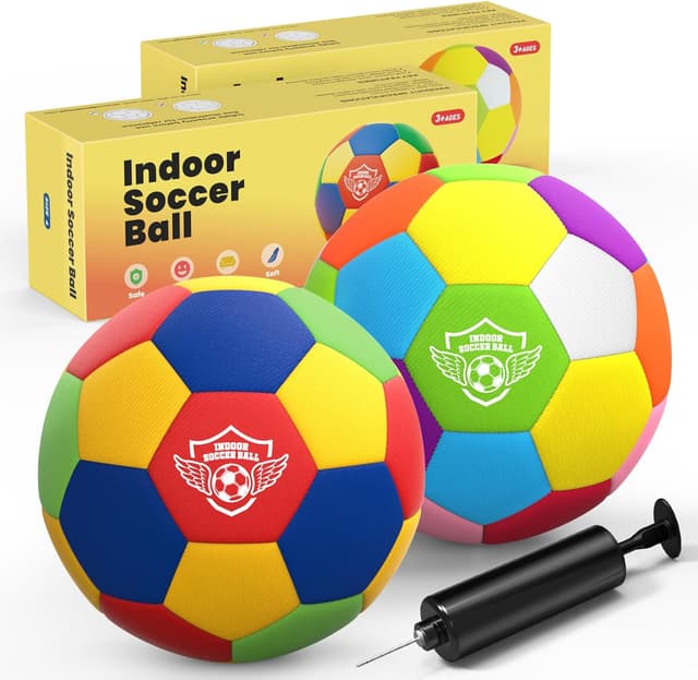 Detalle de Jofuni indoor soft football size 4, 2 pack
