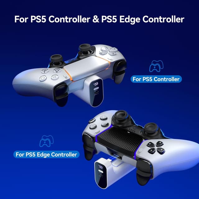 Detalle 2 de LVFAN PS5 Wireless-Controller Ladegerät 2000 mAh