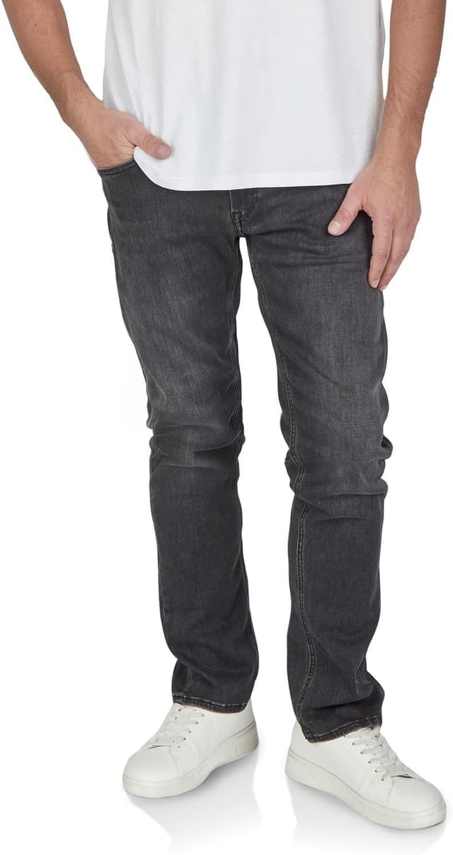 Detalle de Replay Grover Straight-Fit Jeans mit Comfort Stretch