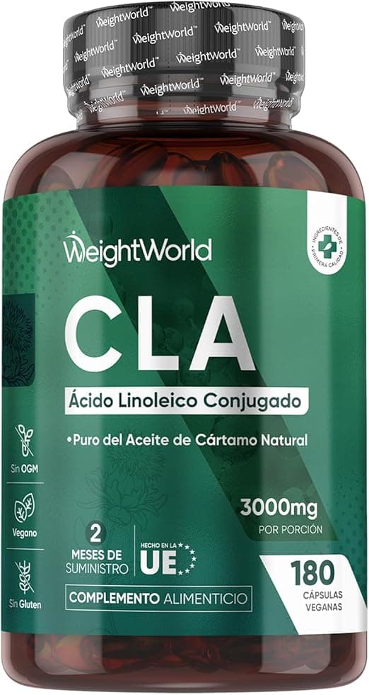 Imagen de CLA Ácido Linoleico Conjugado 3000mg 🌿 Suplemento Keto de Aceite de Cártamo en OfertitasTOP
