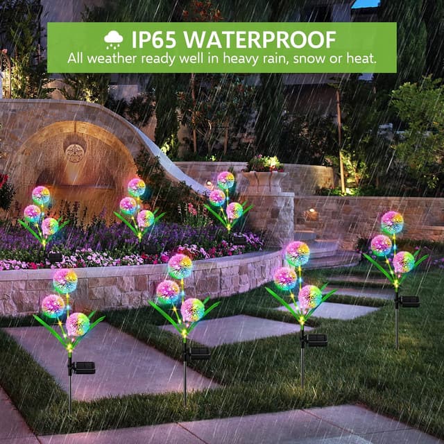 Thumbnail 6 de BONLION 4 Pack Solar Garden Lights — 36 LED 🌱