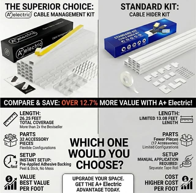 Detalle 2 de A+ ELECTRIC 315" Cable Hider for TV