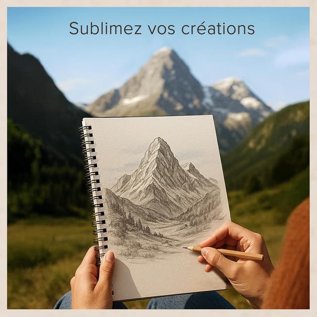 Thumbnail 6 de Carnet à dessin relié A4 à spirales – Papier très épais 200 g/m², 40 feuilles (80 pages)