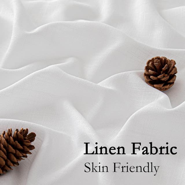 Detalle de Rideau voilage lin 140x240 cm naturel