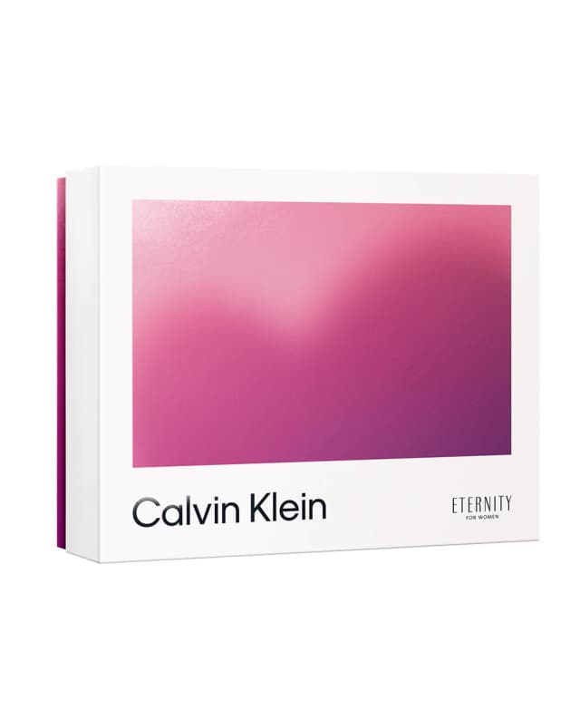 Detalle 1 de Calvin Klein Eternity para Mujer: estuche regalo Eau de Parfum (100 ml + loción + mini 10 ml)