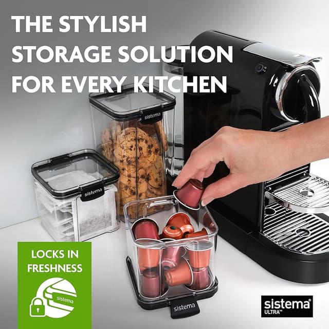 Detalle 2 de Sistema Ultra de Tritan: Recipientes herméticos apilables 🥫