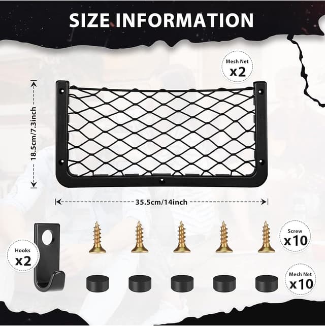Detalle de Einesin Storage Nets for Campervans