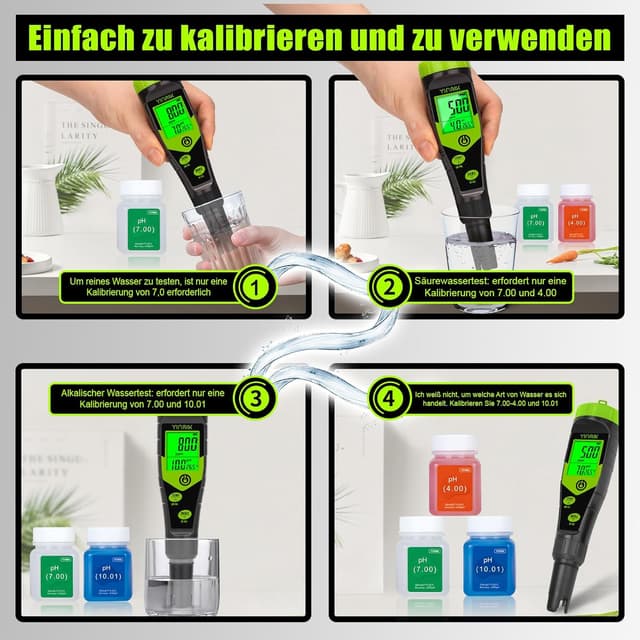 Thumbnail 4 de YINMIK pH EC Messgerät 4-in-1