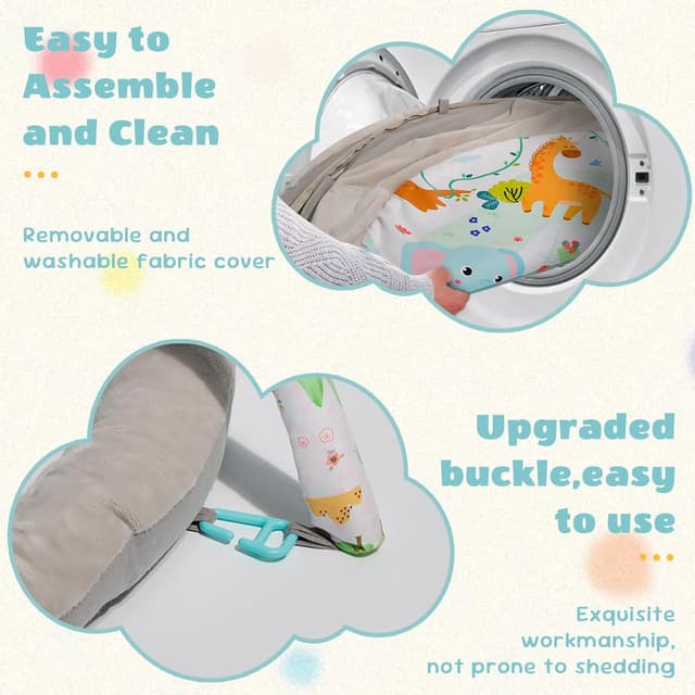 Thumbnail 4 de Plush Play Mat Baby Gym with 6 Toys