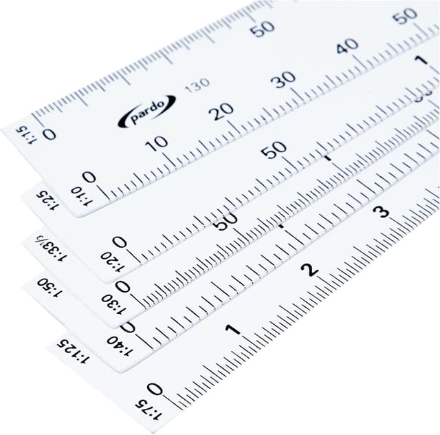 Detalle 2 de PARDO 13006 Escalímetro 10 escalas