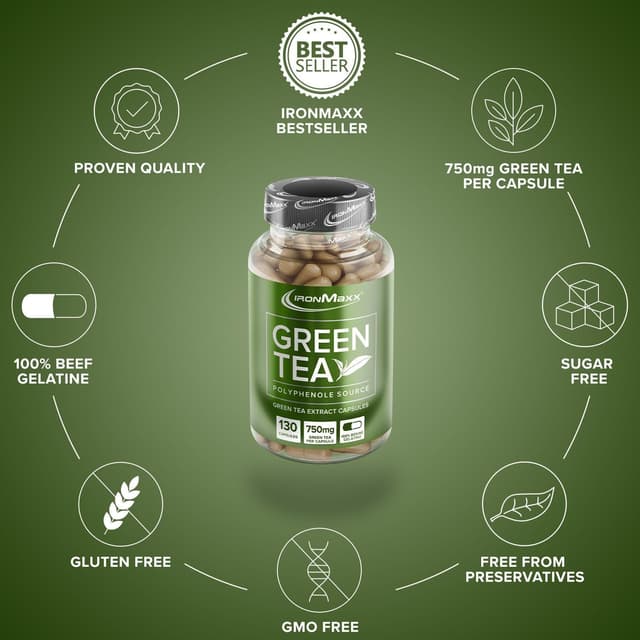 Thumbnail 3 de IronMaxx Té Verde Extracto, 130 Cápsulas
