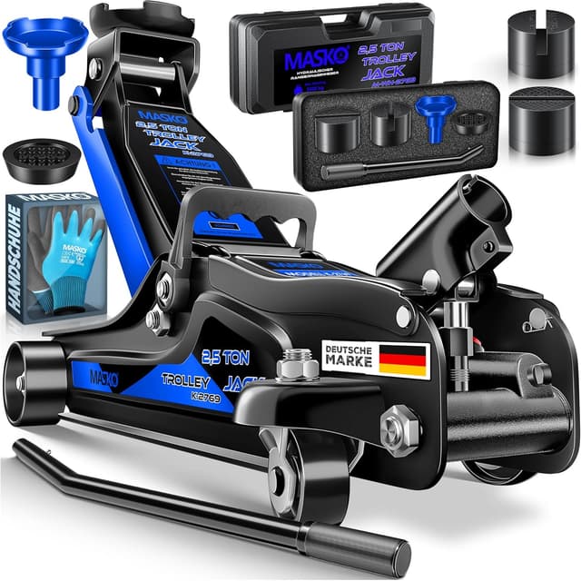 Detalle de MASKO Gato hidráulico de elevación plana 2,5 t