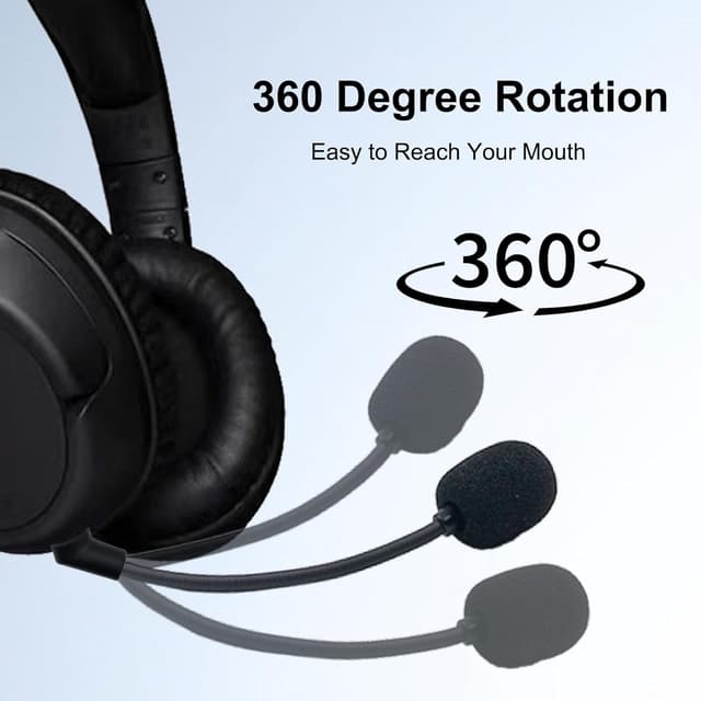 Detalle de SPTSSWET Replacement Microphone for Kingston HyperX Cloud Flight / Flight S (PC, PS5, PS4, Xbox Series X|S) – 3.5mm Plug-in, LED mute