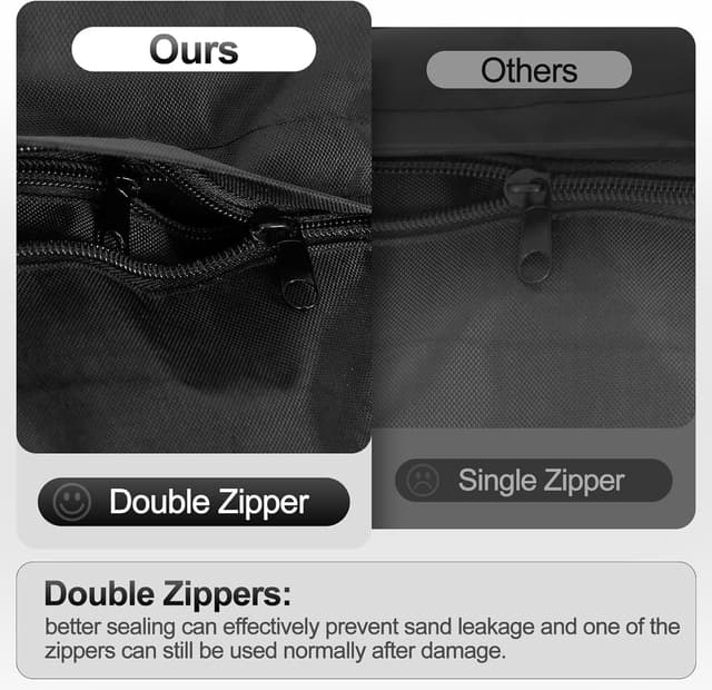 Detalle 2 de EMART 4-teiliges Sandbag-Set für Fotostative (25 x 51 cm) – Nylon-Sandsäcke zur Beschwerung