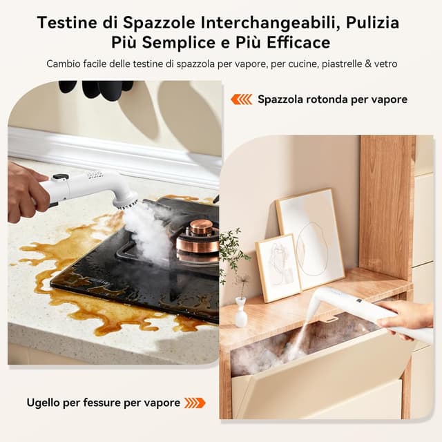 Detalle de Uwant Lavatappeti 3in1 a vapore 600W