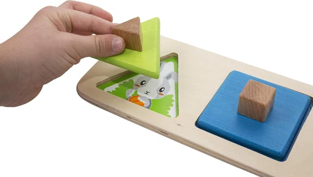 Detalle de BSM Montessori encastre 3 formes en bois