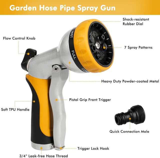 Thumbnail 1 de RESTMO Hose Pipe Spray Gun 7-pattern