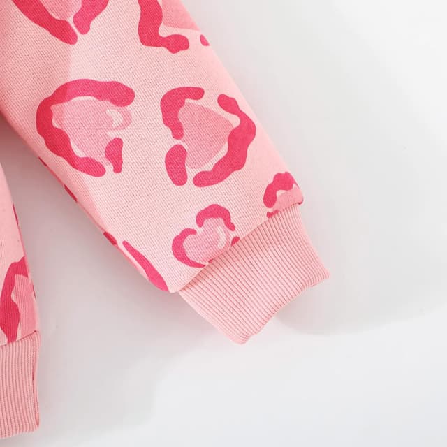 Detalle de Balkorith girls heart jumper sweatshirt (crew neck) – long sleeve cotton top for ages 2–7