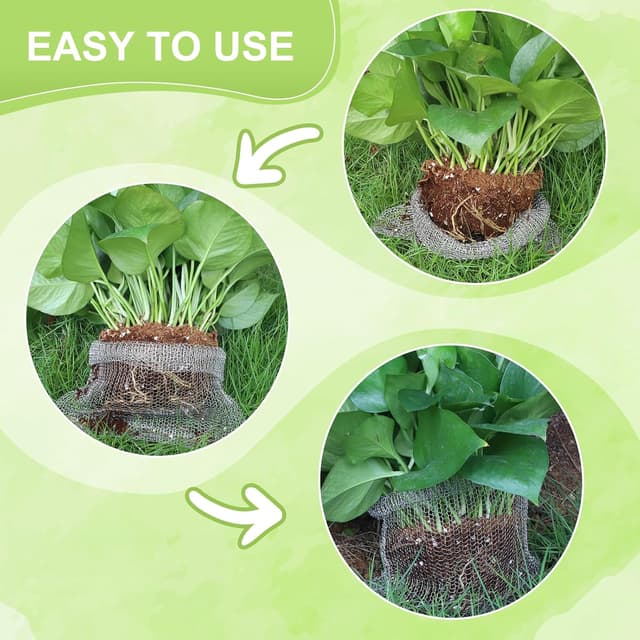 Detalle de efuturetime EFUTURETIME Wurzelschutzkörbe aus Edelstahl (8 Stück) gegen Wühlmäuse und Nagetiere