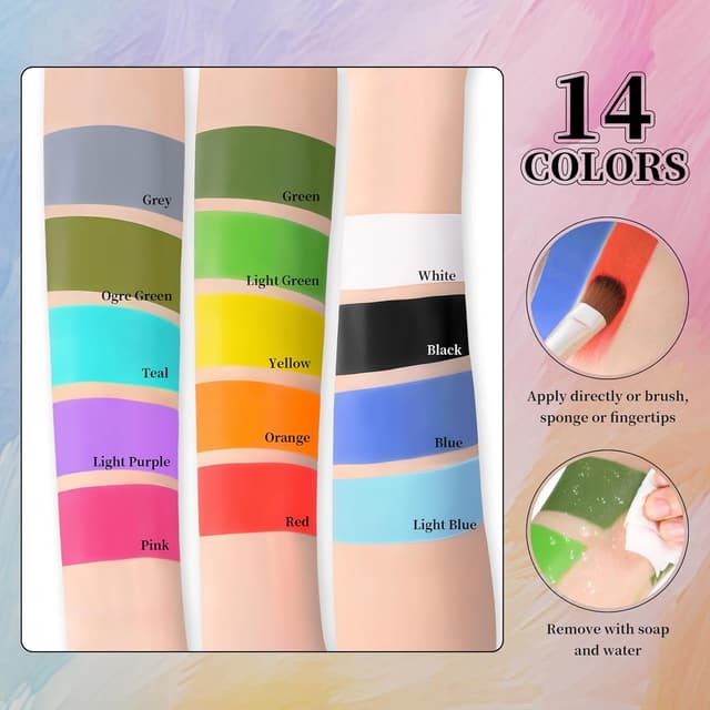 Detalle 1 de YBUETE Grey Face Body Stick mit Deckkraft