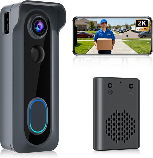 Detalle de KAMEP Doorbell Camera 2K HD wireless