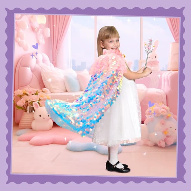 Detalle 2 de Meland Princess Dress Up 11Pc Mermaid Set