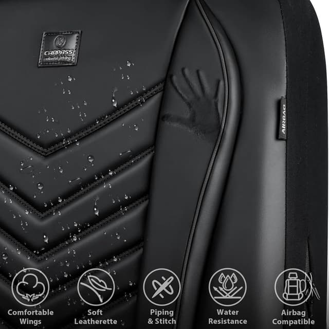 Thumbnail 6 de CAR PASS 3D Foam Faux Leather Seat Covers 5pc