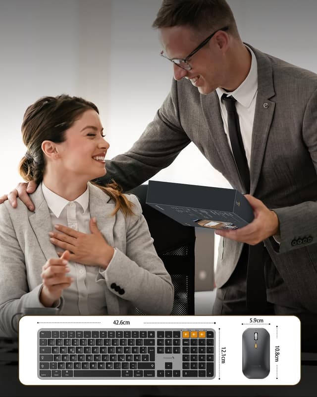 Thumbnail 6 de ProtoArc KM100-A Kabelloses Tastatur‑Maus Set 1200 mAh