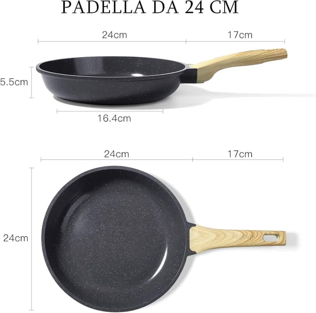 Detalle 2 de Padella antiaderente GiPP 24 cm