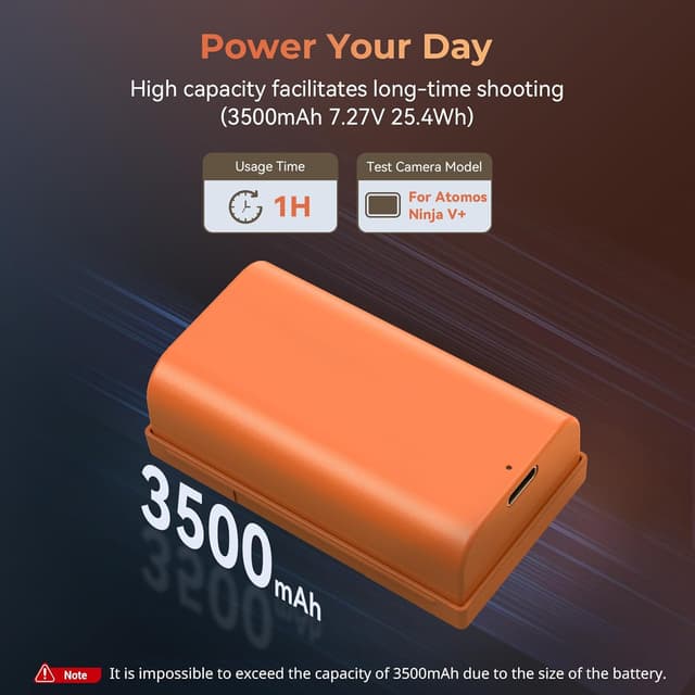 Thumbnail 1 de SMALLRIG Battery NP-F550 3500mAh USB-C Akku