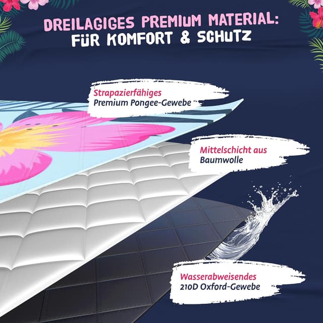 Detalle 1 de Bobby Beach Picknickdecke 200x200 cm