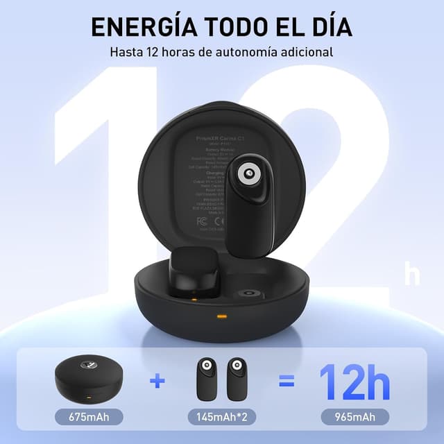 Detalle 2 de PRISMXR Chargeur compatible RayBan Meta (Wayfarer - Large) : set de charge rapide et batteries interchangeables