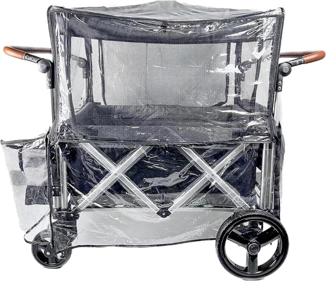 Detalle de Large Size Trolley Rain Cover with Mosquito Net and Waterproof Window (2-in-1)
