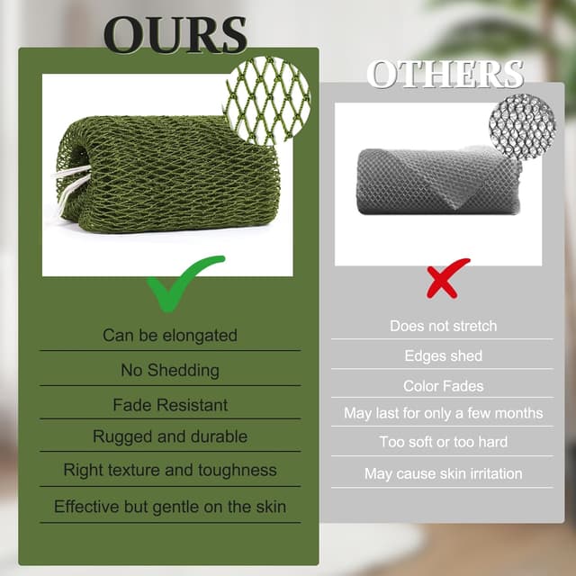 Thumbnail 6 de African Net Sponge Authentic with Knots - Exfoliating Mesh