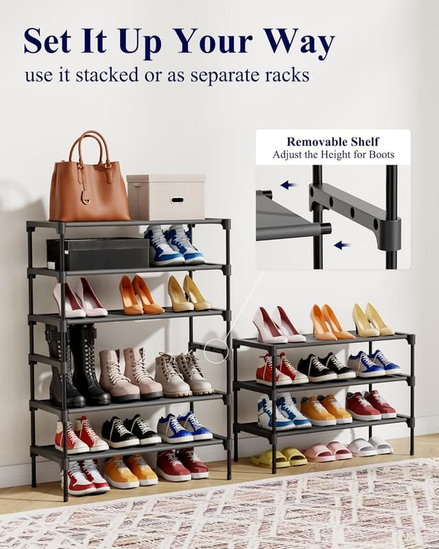 Thumbnail 6 de Kitsure Shoe Rack 27.5" 3-Tier