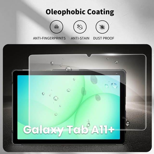 Detalle de CACOE Hülle für Samsung Galaxy Tab A11+ / A9+ 11 Zoll (2025) mit Schutzfolie – ultradünnes PU Leder Case mit Standfunktion und Auto Sleep/Wake