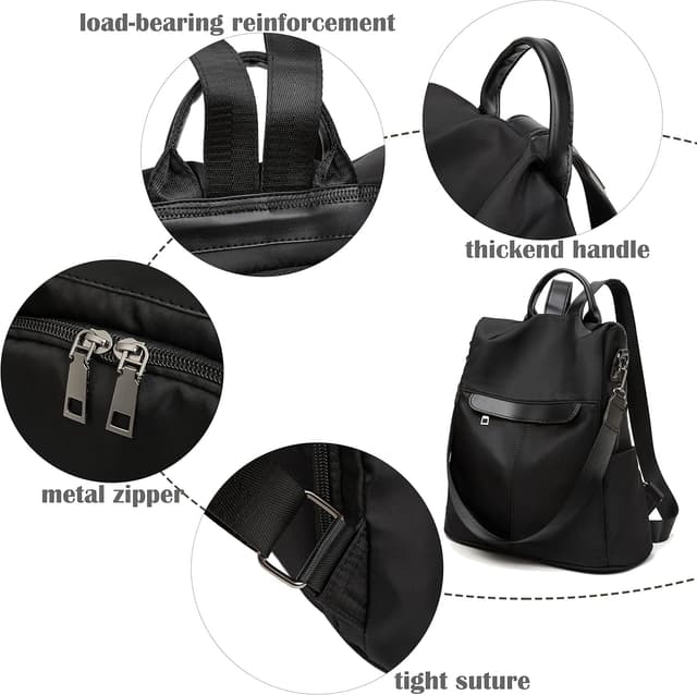 Detalle de shepretty Zaino da Donna Borsa Tracolla Zainetto impermeabile