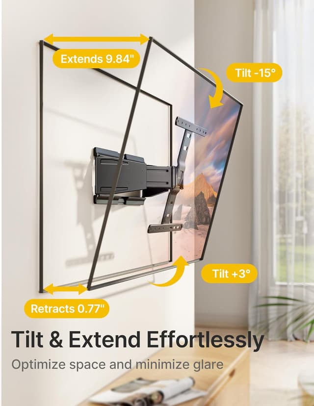 Thumbnail 4 de monTEK 0.77" Ultra Slim TV Wall Mount for 37-75" TVs