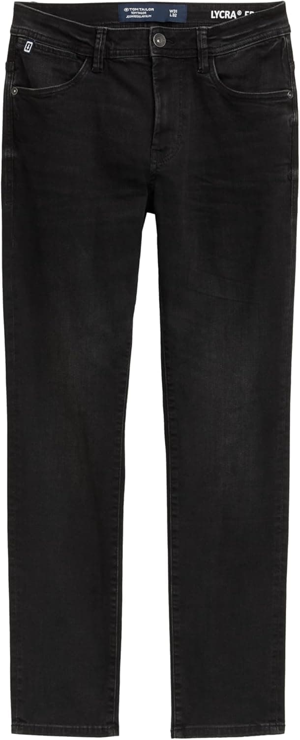 Detalle de TOM TAILOR Josh Regular Slim Jeans Uomo in denim tinta unita